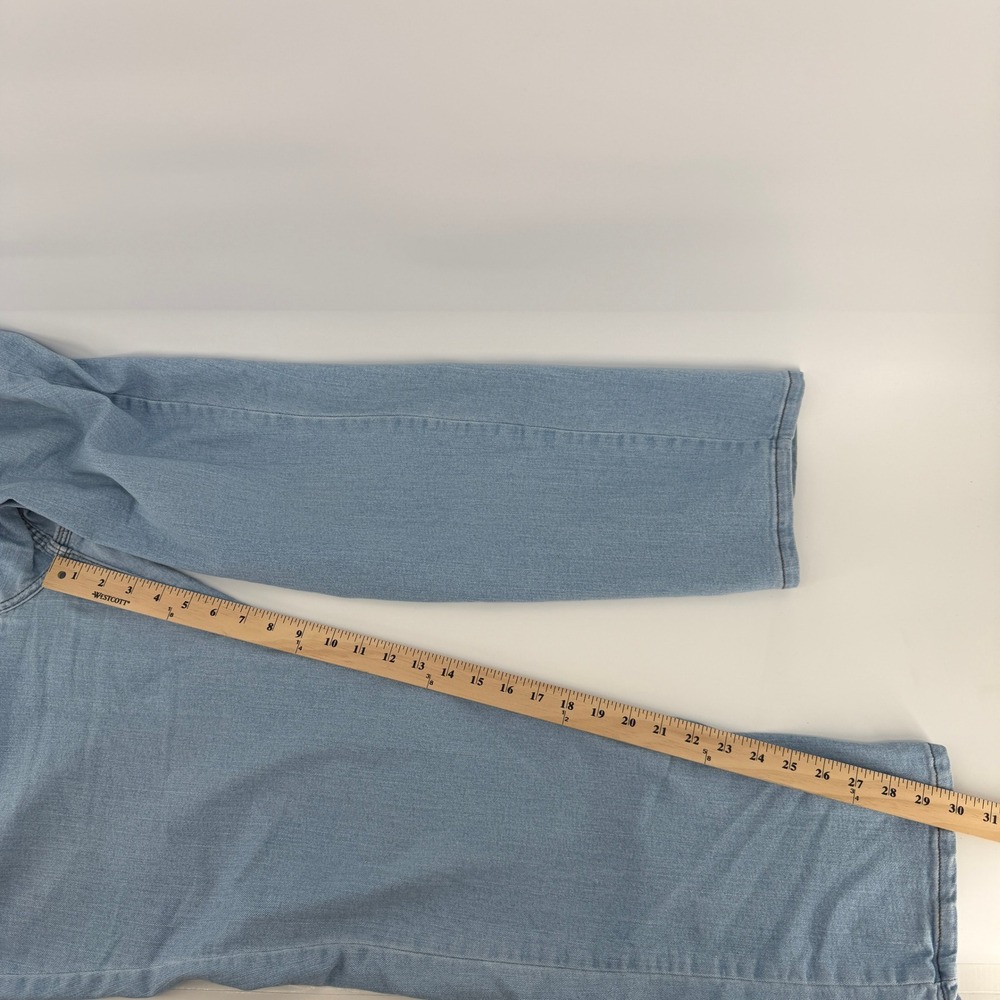 Origin Jeans Mens 40x29 (Tag 36x30) Light Blue Straight Leg Denim Made in USA - Picture 11 of 16